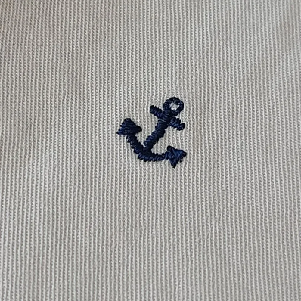 OshKosh B'gosh Boys Adjustable Waistband Embroidered Nautical Beige Shorts 12